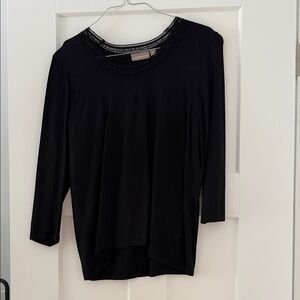 Croft & Barrow Black Long Sleeve Top